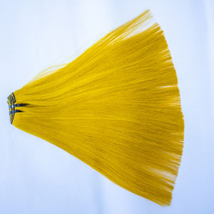 วิกผมคนวาดสองชั้นสำหรับผู้หญิงผิวดำ,ผมต่อแบบเวียดนามสีเหลืองไม่พันกันไม่หลุดร่วง - Product Image 4