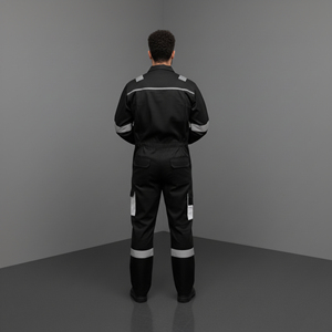 Overol de Seguridad de Alta Visibilidad Premium OEM, ANSI Clase 2, Impermeable, Reflectante, Antiestático, con Luz LED Intermitente, de Poliéster para Hombre - Product Image 6