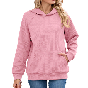 Sweats à capuche personnalisés respirants en polyester pour femmes Grande taille Boxy Wash Sweat-shirt à capuche long pour femmes en vrac - Product Image 4