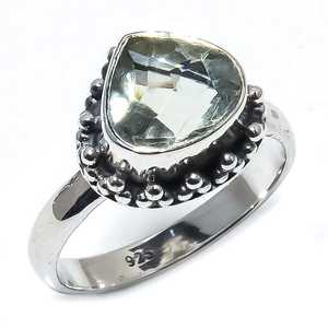 Anillo fino clásico de Plata de Ley 925, piedra preciosa de amatista verde de corte ovalado para compromiso de boda, regalo de fiesta de aniversario - Product Image 2