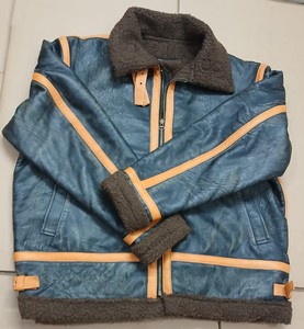 Nueva Edición, Abrigo de Cuero de Alta Calidad para Hombre, Chaqueta de Cuero Genuino de Oveja para Mujer, Chaqueta de Cuero con Piel de Oveja Genuina para Invierno - Product Image 4