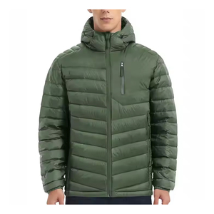 Chaqueta Bomber Ligera y Cálida Hecha a Medida con Capucha para Hombre, con Cierre y Logotipo, Uniforme de Negocios para Eventos Invernales, Senderismo y Aventuras - Product Image 1