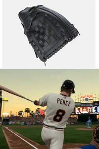 Wholesale Outfield Blank Black Kids Adult Softball <b>Baseball</b> <b>Gloves</b> Professional Sample Cowhide Leather <b>Baseball</b> - Product Image 4
