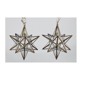 Indian Factory Supply Ready to Ship Multiple Metal Star Hanging <b>Mini</b> Tealight Candle <b>Lantern</b> for Home Decor - Product Image 5