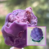 Nouvelle conception saveur raisin, vente en gros, mélange de fruits 4D, crème glacée virale, plusieurs saveurs, mangue, pêche, chocolat, boîte croustillante