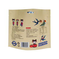 Sacs en papier kraft personnalisés, sachets souples à fond plat, emballages plastiques pour sauces, résistants à l'humidité, qualité alimentaire, thermoscellables, vente en gros