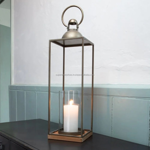 Candle <b>Lanterns</b> With Plated Finishing Decor Indoor Design T-<b>light</b> <b>Lanterns</b> Best for Home Decor - Product Image 5