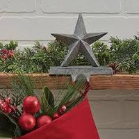 Metal Popular producto barato decoración del hogar Galvanizado Estrella Media Perchas gris corazón para la decoración de jardinería
