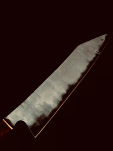 Cuchillo de Chef Gyuto japonés hecho a mano personalizado hoja grabada de acero inoxidable cuchillo de Chef de cocina Est regalo para Chef. - Product Image 3