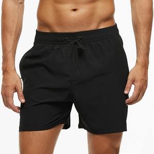 Pantalones cortos para correr de verano para hombre, pantalones cortos de gimnasio de secado rápido con cintura elástica, patrón sólido, nuevo para deportes, trotar, Fitness - Product Image 6