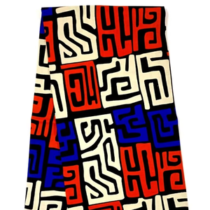 Bright Multicolor African Wax Print and Ankara Cambric <b>Cotton</b> <b>Fabric</b> High Quality for Traditional Clothing and Crafts Botswana - Product Image 1