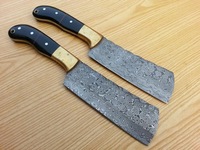Couteau de boucher artisanal en acier au carbone, forgé à la main, écologique, pour la cuisine en plein air, couteau de chef, couteau à découper, vente chaude