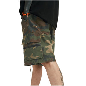 Pantalones cortos deportivos de verano para gimnasio para hombre con cintura elástica cómoda de secado rápido transpirable informal diseño de cintura media cordón para correr - Product Image 2