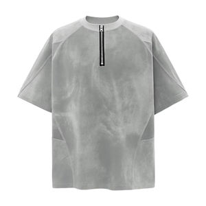 T-Shirt surdimensionné pour hommes de haute qualité personnalisé multicolore goutte épaule Style lavé 100% coton mode approvisionnement en gros - Product Image 2