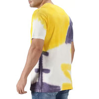 T-shirt à manches courtes pour homme de haute qualité, noir uni, logo personnalisé imprimé, coton/fibre de bambou, respirant, séchage rapide, tissu tricoté