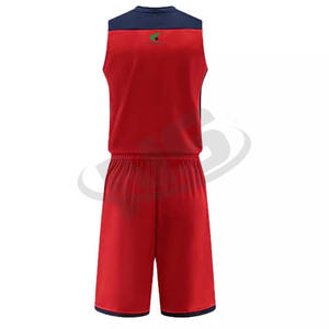 เครื่องแบบบาสเก็ตบอลสำหรับผู้ชายชุดทีมออกแบบโลโก้ตามสั่งเสื้อเจอร์ซีย์และกางเกงขาสั้นผ้าแห้งเร็ว - Product Image 5