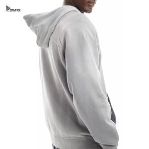 Nouveau style de manches, couleur personnalisée, logo personnalisé, sweat à capuche zippé en molleton épais, haute qualité, unisexe, 100% coton respirant - Product Image 4