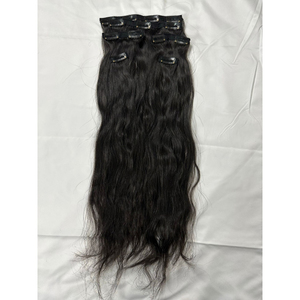 Cabello Remy virgen indio sin procesar, cutícula de onda recta del vendedor sin procesar, alineado, cabello humano de un solo estiramiento, negro Natural, 8-30 pulgadas - Product Image 3