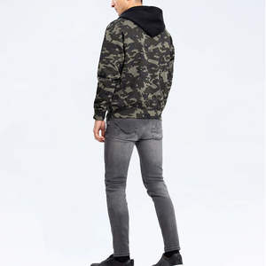 เสื้อฮู้ดซิปพิมพ์ลายฤดูหนาว ผ้าฝ้าย 100% ระบายอากาศได้ดี สำหรับผู้ชาย เป็นมิตรกับสิ่งแวดล้อม แห้งเร็ว สีและโลโก้สั่งทำได้ มีกระเป๋า บริการ OEM คุณภาพสูง - Product Image 4