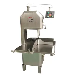 Máquina serra osso comercial grande 2200w, cortador de carne congelada 3hp, faixa de espessura de açougueiro, corte de carne congelada 4-300mm