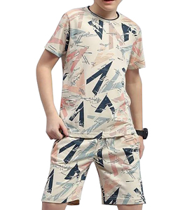 Ensembles de vêtements pour garçons personnalisés - Services OEM de haute qualité en gros, style décontracté, tissu jersey simple, motif de personnage, Bangladesh - Product Image 3