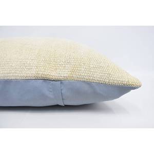 Oreiller en laine Kilim turc à rayures subtiles 28x28 pouces coussin décoratif tissé de conception de feuille Vintage moelleux de luxe pour une utilisation sur canapé - Product Image 5
