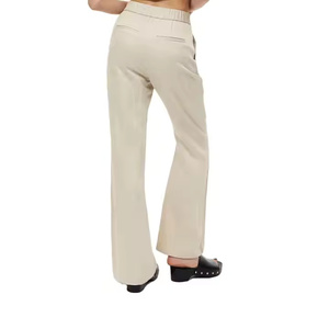 New Style <b>Men</b> Casual <b>Flare</b> <b>Trousers</b> Mid Waist Straight Solid Color Custom Logo Plus Size 100% Cotton - Product Image 5