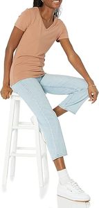 T-shirts et pulls en maille unis à col en V pour femme – Collection été – Vente en gros : Fabricant de vêtements haut de gamme de qualité supérieure - Product Image 5