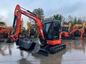 Mini Excavadora hidráulica sobre orugas 0,8 toneladas 1 tonelada 1,5 toneladas 1,8 toneladas 2 toneladas Mini excavadora diesel con 5 motores - Product Image 2