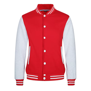 Moda Oversize Baseball Letterman Chenille Bomber Varsity Jacket Streetwear Parche bordado personalizado Chaquetas universitarias en blanco - Product Image 6