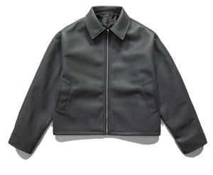 Chaqueta de Cuero Personalizada de Alta Calidad, Resistente al Viento, con Cierre, Cuello Alto Personalizado, Etiqueta de Parche, Chaquetas de Cuero para Hombre - Product Image 4