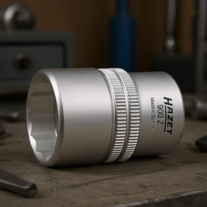 Hazet 1/2'' <b>12</b>-<b>Point</b> Square <b>Socket</b> with Traction Profile and Knurling - Product Image 3