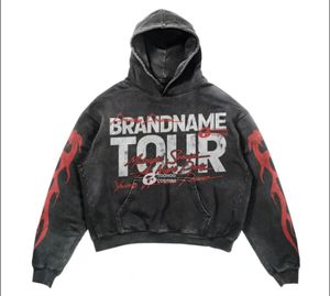 Sudadera con Capucha y Cremallera para Hombre, Diseño Holgado con Hombros Caídos, Impresa, de Alta Durabilidad y Transpirable para Uso a Largo Plazo, Ropa de Invierno - Product Image 4