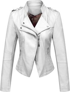 แจ็คเก็ตหนังผู้หญิงคุณภาพสูง OEM ปี 2024 สำหรับฤดูหนาว ติดกระดุม ระบายอากาศได้ดี กันลม เป็นมิตรกับสิ่งแวดล้อม ผลิตโดยโรงงานมืออาชีพในปากีสถาน - Product Image 5