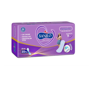 Protector Diario Sanilo Ultra Dry, Algodón, 180 mm, 20 Piezas, Suave, Cómodo, Absorbente, Transpirable, Uso Diario, Mujer - Product Image 3