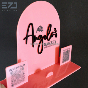 Ezd Tùy Chỉnh Bàn Top Đăng Miễn Phí Đứng Bảng Dấu Hiệu Thương Hiệu Logo Hiển Thị Dấu Hiệu Quảng Cáo Truy Cập Hiển Thị Logo Acrylic Thư Đăng - Product Image 6