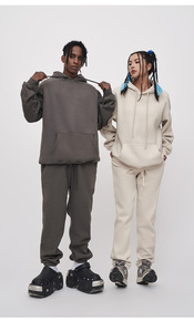 MTR3401 Sweatpants Manufacturer Custom Solid Color <b>Fleece</b> Lined Sweatpants <b>Jogger</b> for <b>Women</b> for Men - Product Image 6