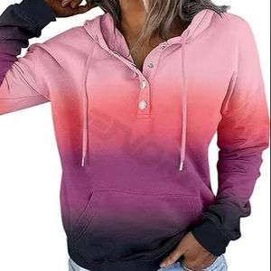 Sweat-shirts décontractés pour femmes, couleur unie, logo personnalisé, imprimé, pour l'automne, style streetwear, doux et confortable, Powermax, 2025 - Product Image 1