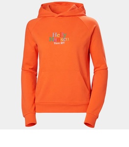 เสื้อฮู้ดดี้สีส้ม TOPSHOW แบรนด์สั่งทำโลโก้ เสื้อฮู้ดดี้ผู้ชายผ้าฟลีซเนื้อหนา ผ้าฝ้ายหนา ทรงโอเวอร์ไซส์ ทรงบ็อกซี่ แบบครอป - Product Image 1