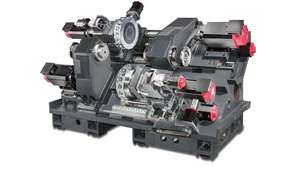 Composants principaux de la série Goodway GTZ, double tourelle, double broche, roulement de pompe, moteur à engrenages pour outil de perçage, disponible à la vente - Product Image 2