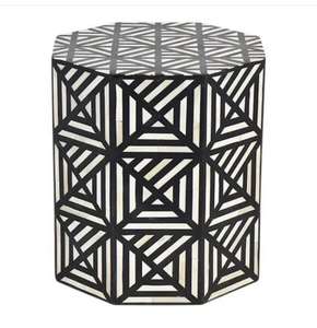 Table basse en os incrusté de qualité supérieure, dernier design, table basse ronde en os incrusté, aspect haut de gamme, pour la maison, l'hôtel, en provenance d'Inde - Product Image 4