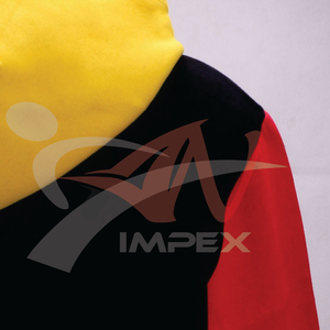 Sweat à capuche de haute qualité pour hommes, avec bloc de couleur fendu, impression personnalisée, logo, pull à capuche flexible pour hommes - Product Image 4
