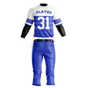 Ensembles d'uniformes de baseball classiques, tissu 100% polyester durable, léger, séchage rapide, respirant, confortable, haute qualité pour adultes - Product Image 2