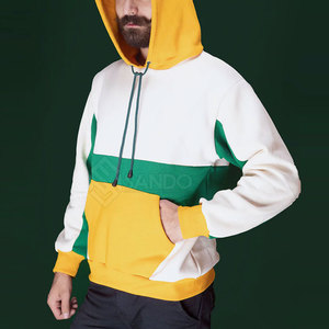 Sudaderas con capucha de hombre de algodón suave impresas con ilustraciones personalizadas, estilo de invierno informal básico vibrante, mezcla de algodón 100% - Product Image 4