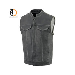 Chaleco de Cuero Transpirable de Nuevo Estilo y Talla Personalizada para Hombre, el Mejor Diseño, Nuevo Chaleco de Cuero en Venta, Ropa de Exterior para Hombre - Product Image 5