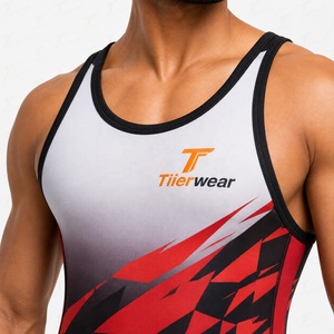 <b>Men</b> <b>Wrestling</b> <b>Singlet</b> Compression Fit Stretch Sports Uniform Moisture Wicking Breathable Quick Dry Training Wear Custom Team - Product Image 6