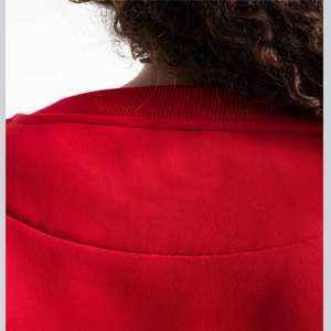 Wholesale Custom High Quality <b>Women</b> Crop <b>Top</b> Sweatshirt Ladies Custom Print Long Sleeve Round Neck Cropped Sweatshirts - Product Image 3