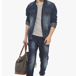 Dernier style en stock, veste en jean pour hommes, vente en gros de vestes en jean pour hommes, veste en jean pour hommes la plus vendue - Product Image 1