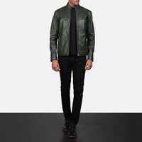 Créez votre propre veste en cuir pour homme style urbain, col montant, respirante, imperméable, écologique, coupe-vent, hiver, fermeture avant