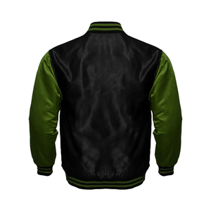 Skyler Men's Casual Blue Yellow Solid Regular Fit Polyester <b>Waterproof</b> Quilted Worsted Fabric Varsity <b>Jacket</b> Zipper Closure - Product Image 4